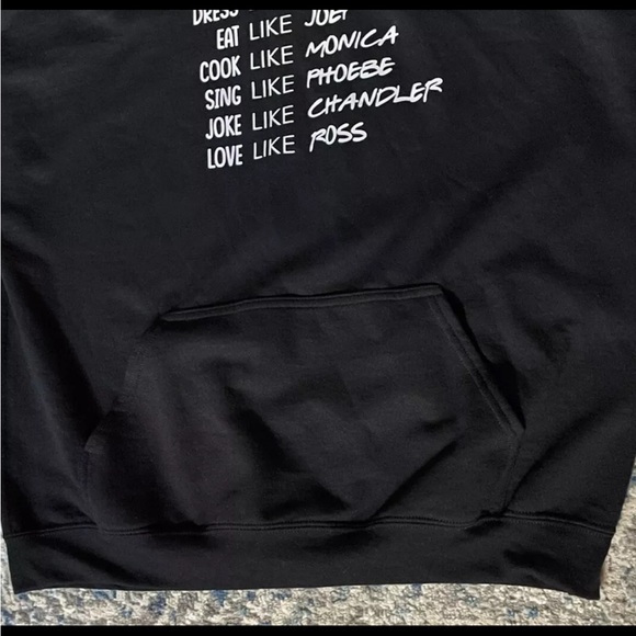 FRIENDS TV Show Hoodie Black Sweatshirt - Picture 3 of 10